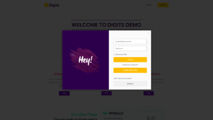Digits - WordPress Mobile Number Signup and Login