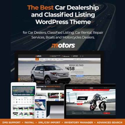 Motors | Automotive, Car Dealership, Car Rental, Auto, Classified Ads, Listing WordPress Theme