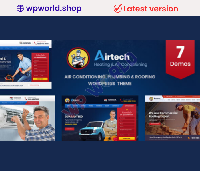 Airtech – Plumber WordPress theme