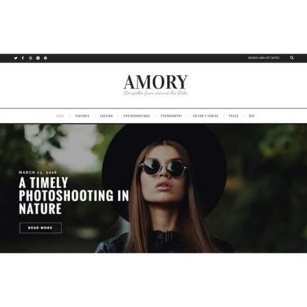 Amory – A Responsive WordPress Blog Theme