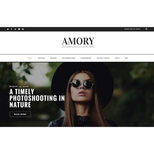 Amory – A Responsive WordPress Blog Theme