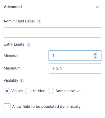 Gravity Forms Nested Forms