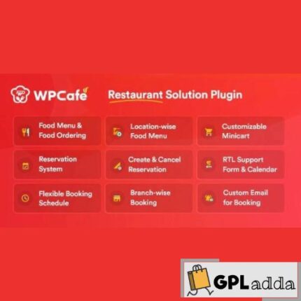 WP Cafe Restaurant Reservation, Food Menu & Food Ordering for WooCommerce