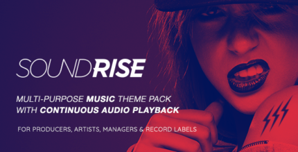 SoundRise | Artists, Producers and Record Labels WordPress Theme