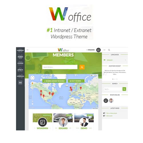 Woffice – Intranet, Extranet & Project Management WordPress Theme