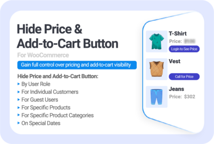 WooCommerce Hide Price & Add to Cart Button